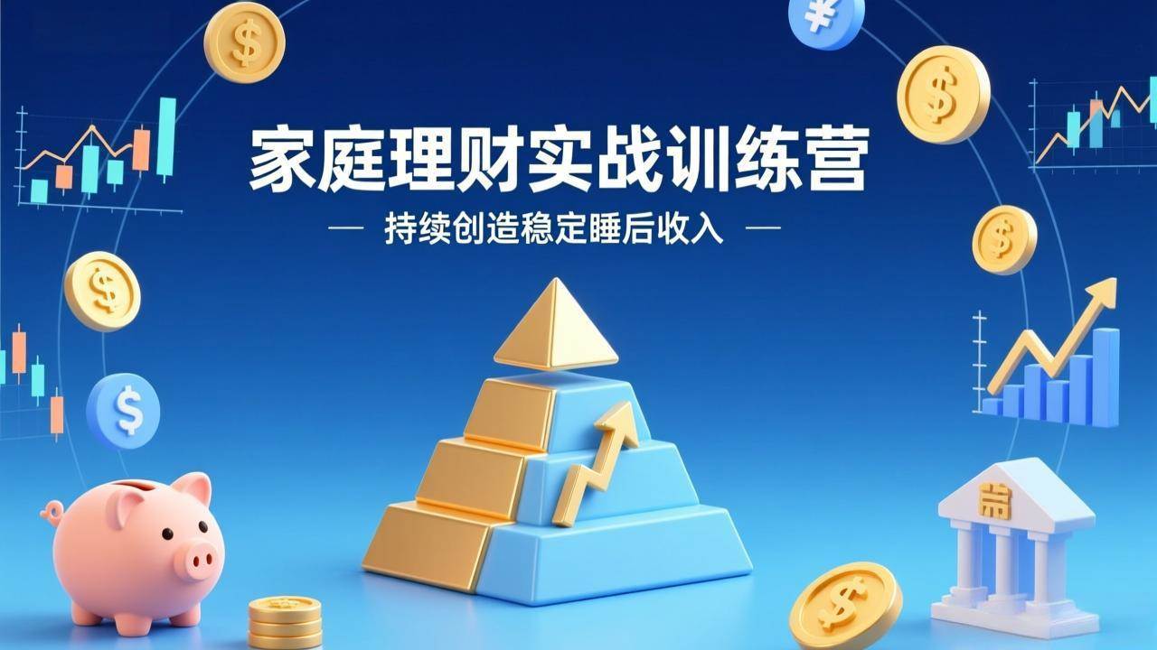 (3.2)家庭理财实战训练营：从0到1建体系，三阶进阶层层递进，助你持续创造稳定睡后收入